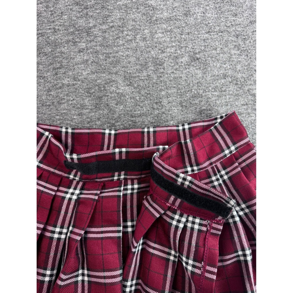 Spirit Halloween Red Plaid Pleated Mini Skirt Adult Small Costume Cosplay - Picture 3 of 6